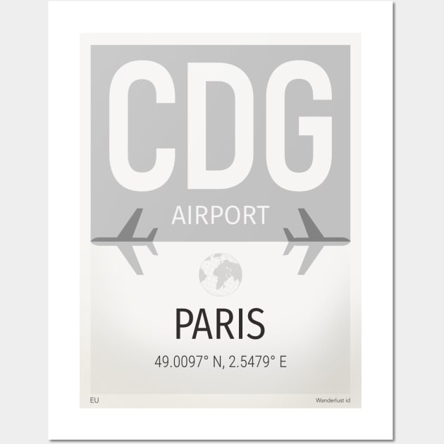 CDG Airport Wall Art by Woohoo